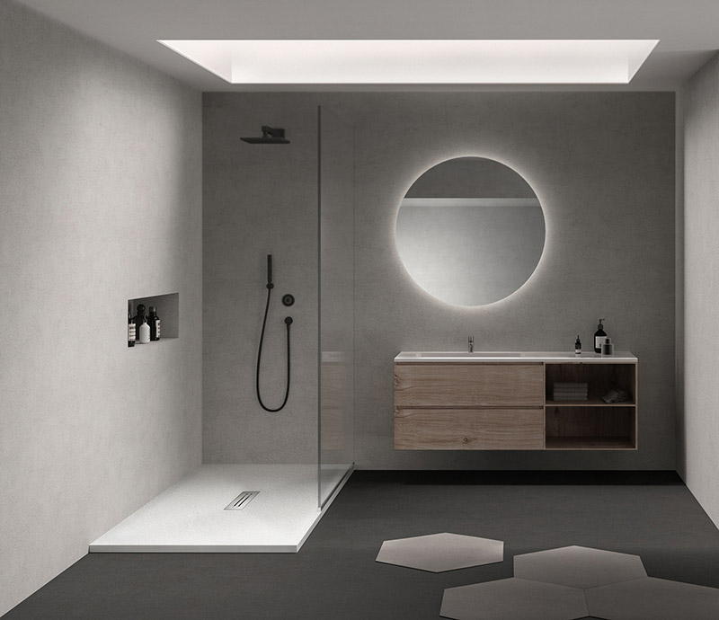 Black Shower Base