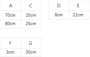 Shower tray Size Chart